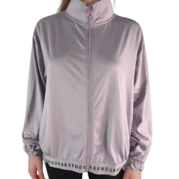 Under Armour Lavender Track Jacket XL Full Zip - Picture 6 of 6